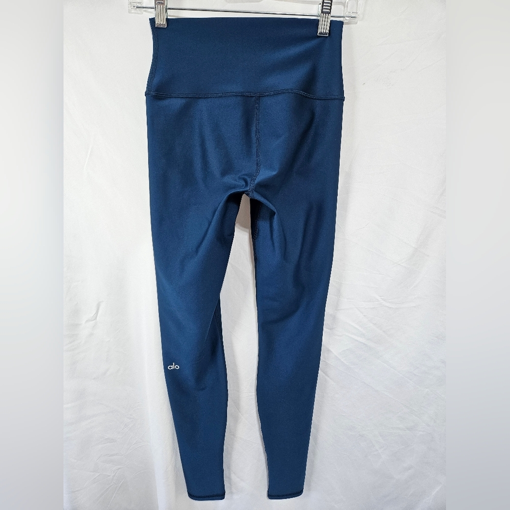 Alo Yoga High Waist Leggings Blue Performance Yoga Pants Size S